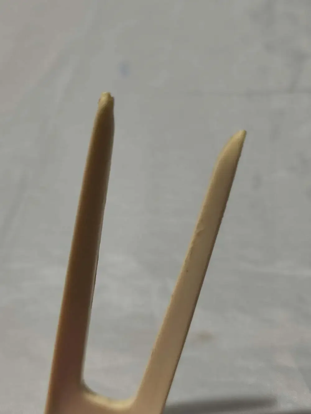 Vintage Ekco Almond #1 Nylon Plastic Meat Turning Fork 11